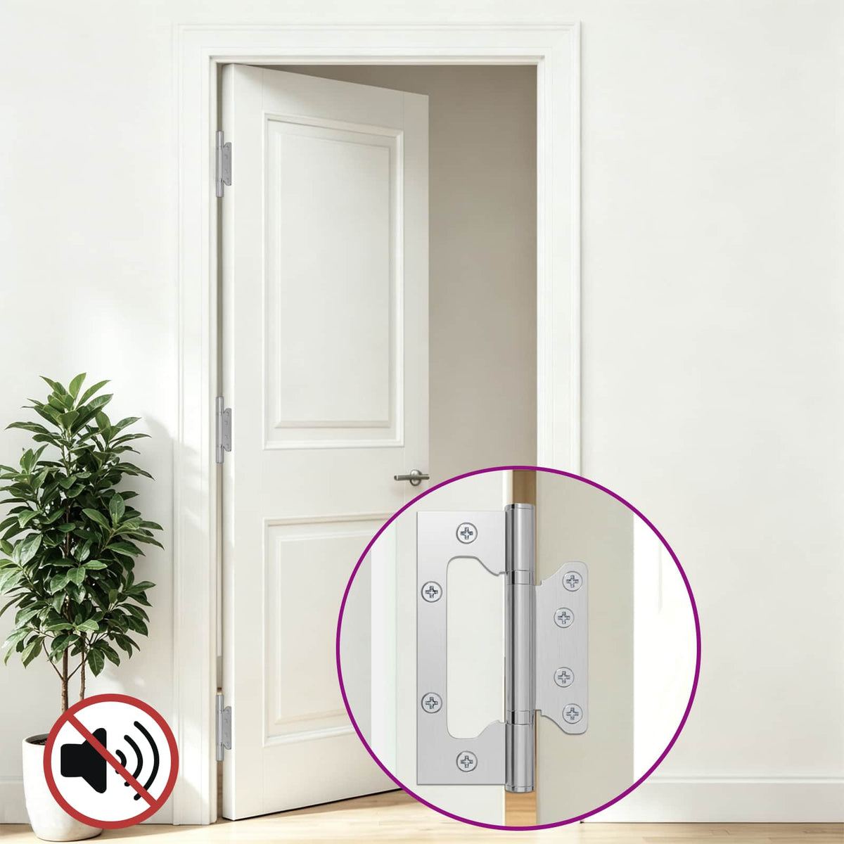 Vidaxl scharnier 16 st 125 x 78 x 13 mm zilver staal