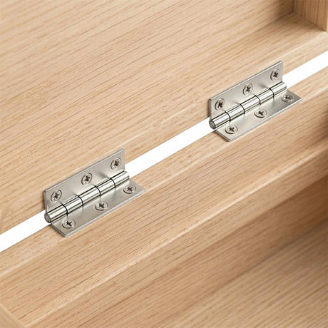 Vidaxl scharnier 48 st 66 x 38 x 5 mm zilver staal
