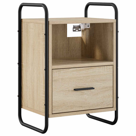 Vidaxl hangend nachtkastje sonoma eiken 40 x 30 x 60 cm bewerkt hout