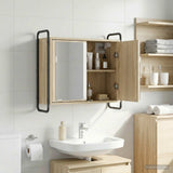Vidaxl hangend badkamerkast sonoma eiken 64 x 20 x 56,5 cm