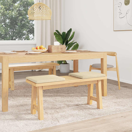 Vidaxl bankkussen 2 st stof crèmekleurig diepte 35 cm