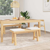 Vidaxl bankkussen 2 st stof wit diepte 35 cm