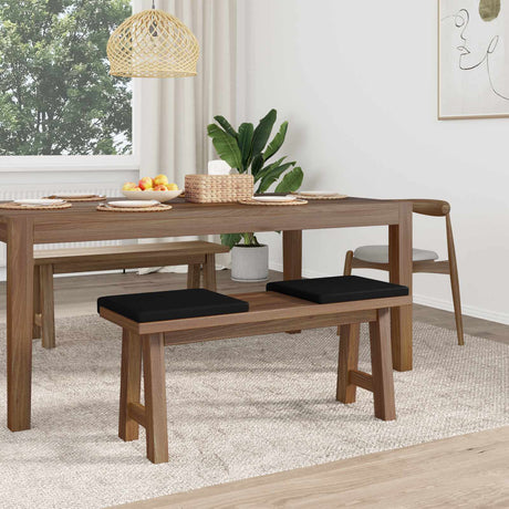 Vidaxl bankkussen 2 st kunstleer zwart diepte 35 cm