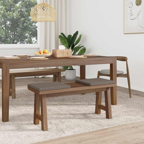 Vidaxl bankkussen 2 st kunstleer grijs diepte 35 cm