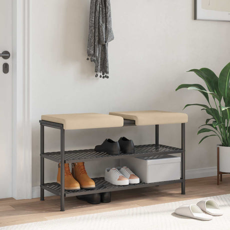 Vidaxl bankkussen 2 st microvezel crèmekleurig diepte 35 cm