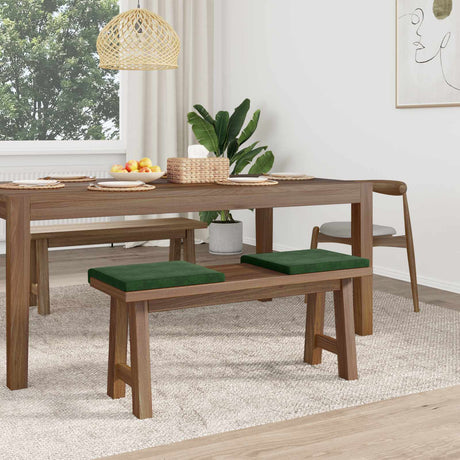Vidaxl bankkussen 2 st corduroy donkergroen diepte 35 cm