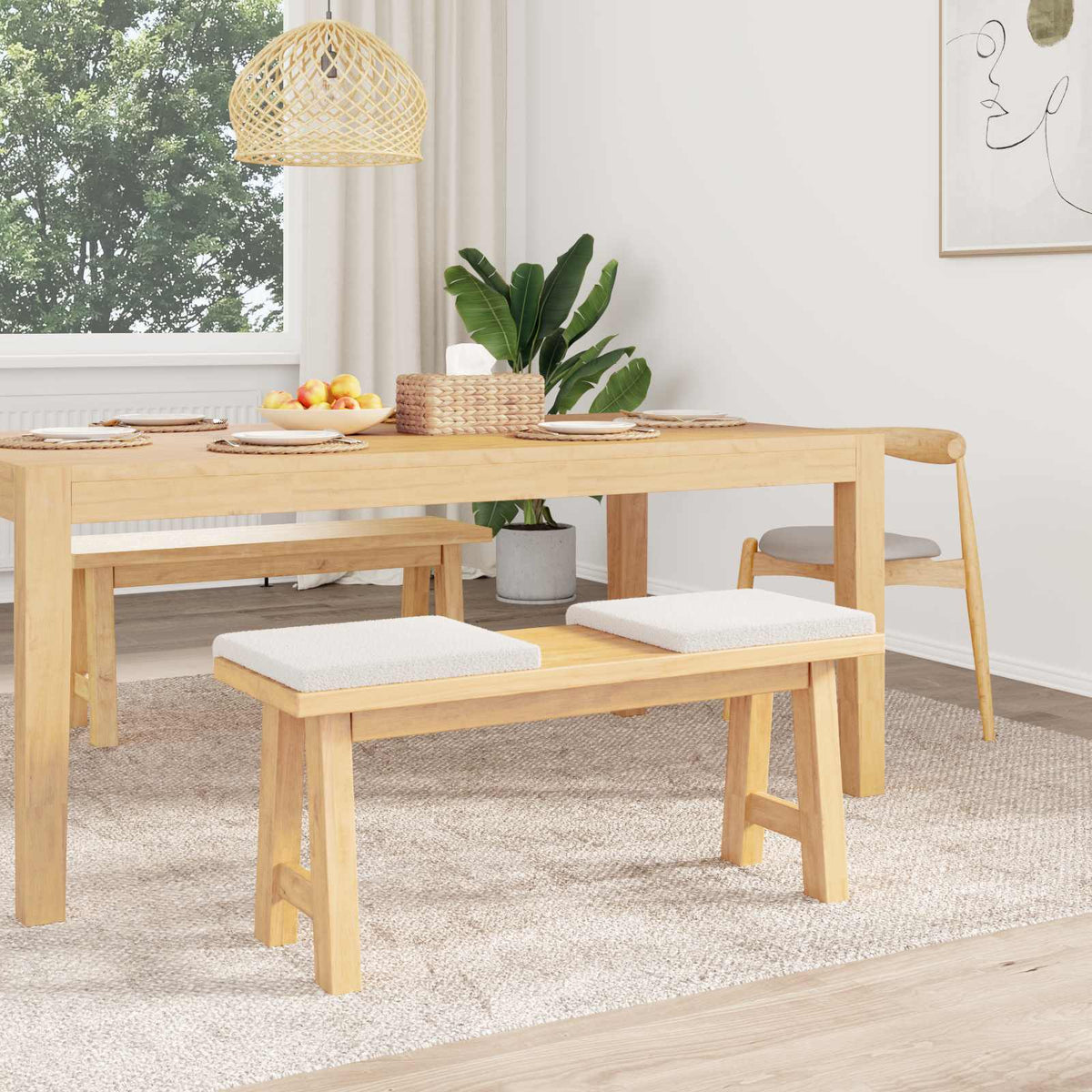 Vidaxl bankkussen 2 st sherpa stof crèmekleurig diepte 35 cm