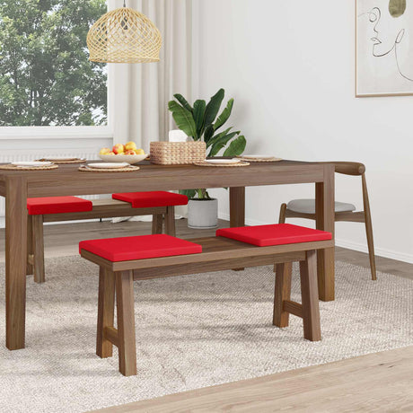 Vidaxl bankkussen 4 st kunstleer rood diepte 35 cm