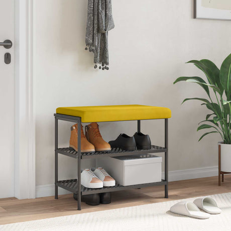 Vidaxl bankkussen fluweel geel diepte 35 cm