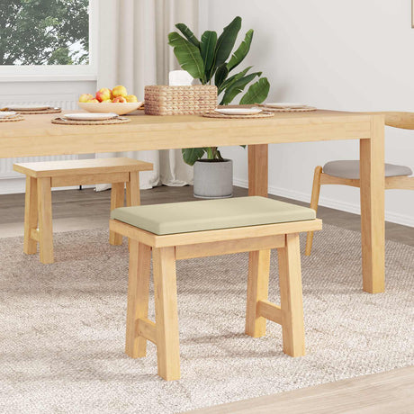 Vidaxl bankkussen kunstleer crèmekleurig diepte 35 cm