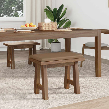 Vidaxl bankkussen kunstleer cappuccino diepte 35 cm