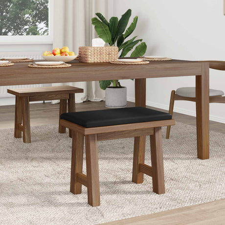 Vidaxl bankkussen kunstleer zwart diepte 35 cm