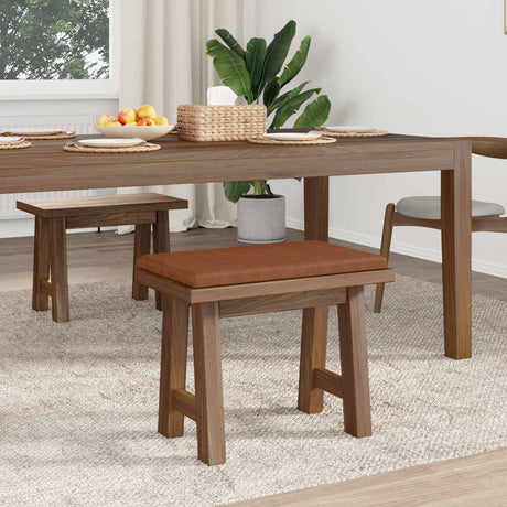Vidaxl bankkussen kunstleer bruin diepte 35 cm