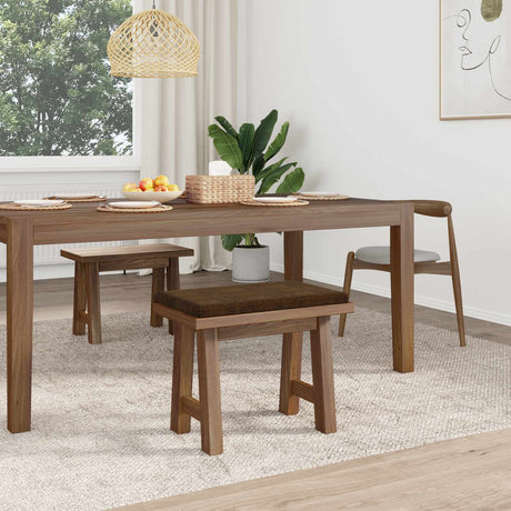 Vidaxl bankkussen faux suède stof bruin diepte 35 cm