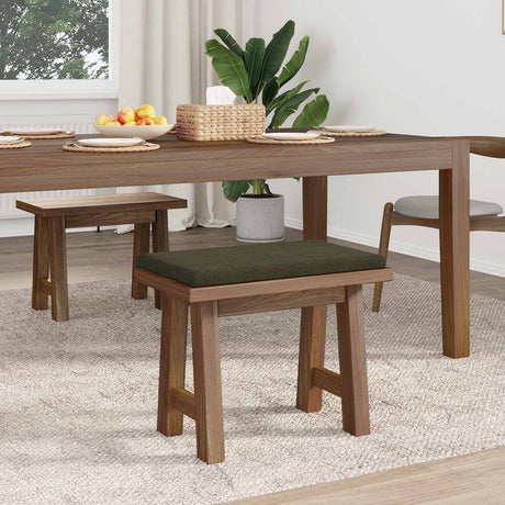 Vidaxl bankkussen faux suède stof legergroen diepte 35 cm