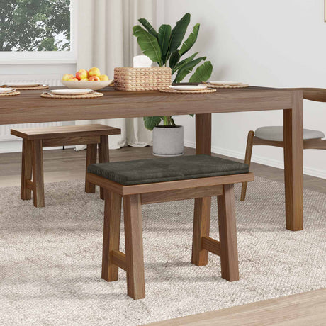 Vidaxl bankkussen pluche corduroy antraciet diepte 35 cm