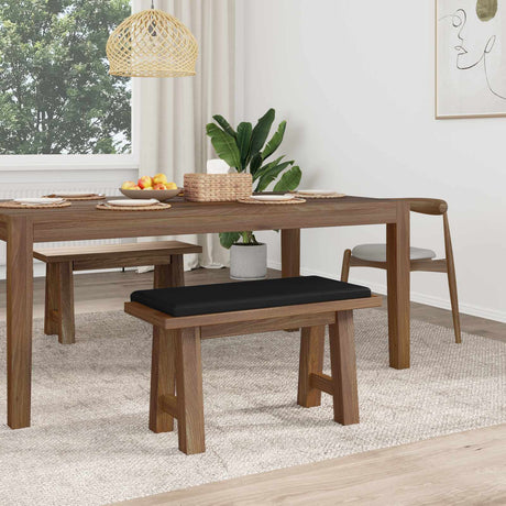 Vidaxl bankkussen kunstleer zwart diepte 35 cm