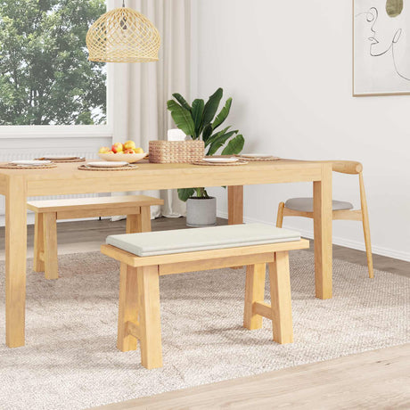 Vidaxl bankkussen pluche corduroy crèmekleurig diepte 35 cm