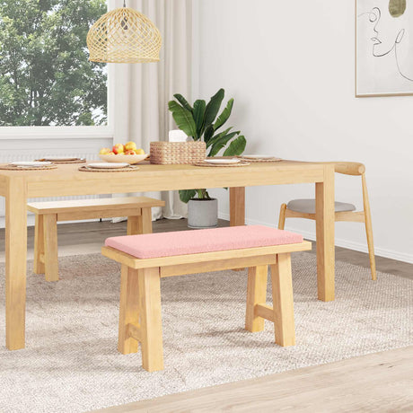 Vidaxl bankkussen sherpa stof roze diepte 35 cm