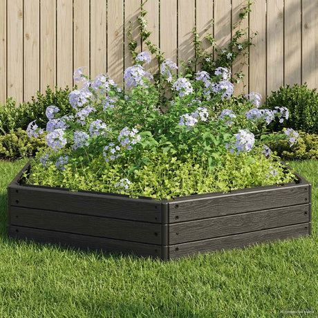Vidaxl verhoogd bed zwart 148 x 129 x 25 cm pp