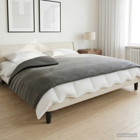 Vidaxl verzwaarde dekens antraciet 150 x 200 cm 7 kg 100% katoen 205t