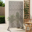 Vidaxl privacyscherm 100 x 50 x 180 cm gegalvaniseerd staal zilver