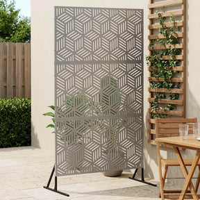 Vidaxl privacyscherm 100 x 50 x 180 cm gegalvaniseerd staal zilver