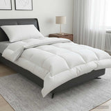 Vidaxl dekbed en kussen set 2 st 135x200 cm winter 450 gsm wol wit