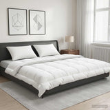 Vidaxl dekbed en kussen set 3 st 240x260 cm zomer 140 gsm wol wit