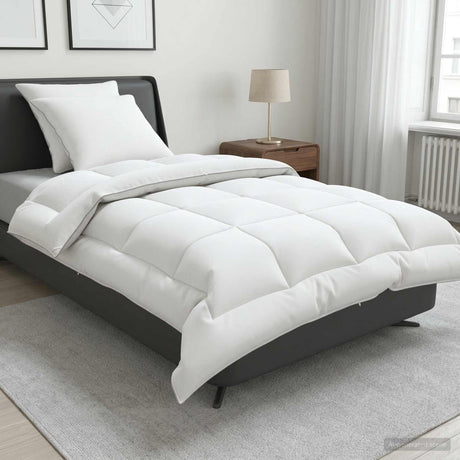 Vidaxl dekbed en kussen set 3 st 155x220 cm 4 seizoenen 220 gsm wol
