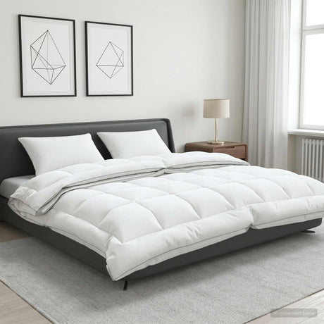 Vidaxl dekbed en kussen set 3 st 220x240 cm 4 seizoenen 140+220 gsm