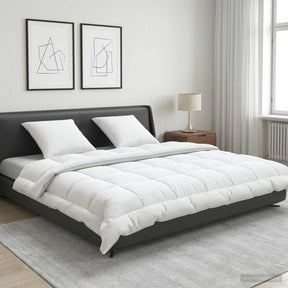Vidaxl dekbed en kussen set 3 st 200x240 cm zomer 200 gsm wol wit