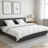 Vidaxl dekbed en kussen set 3 st 200 x 200 cm 4 seizoenen 300 gsm wol