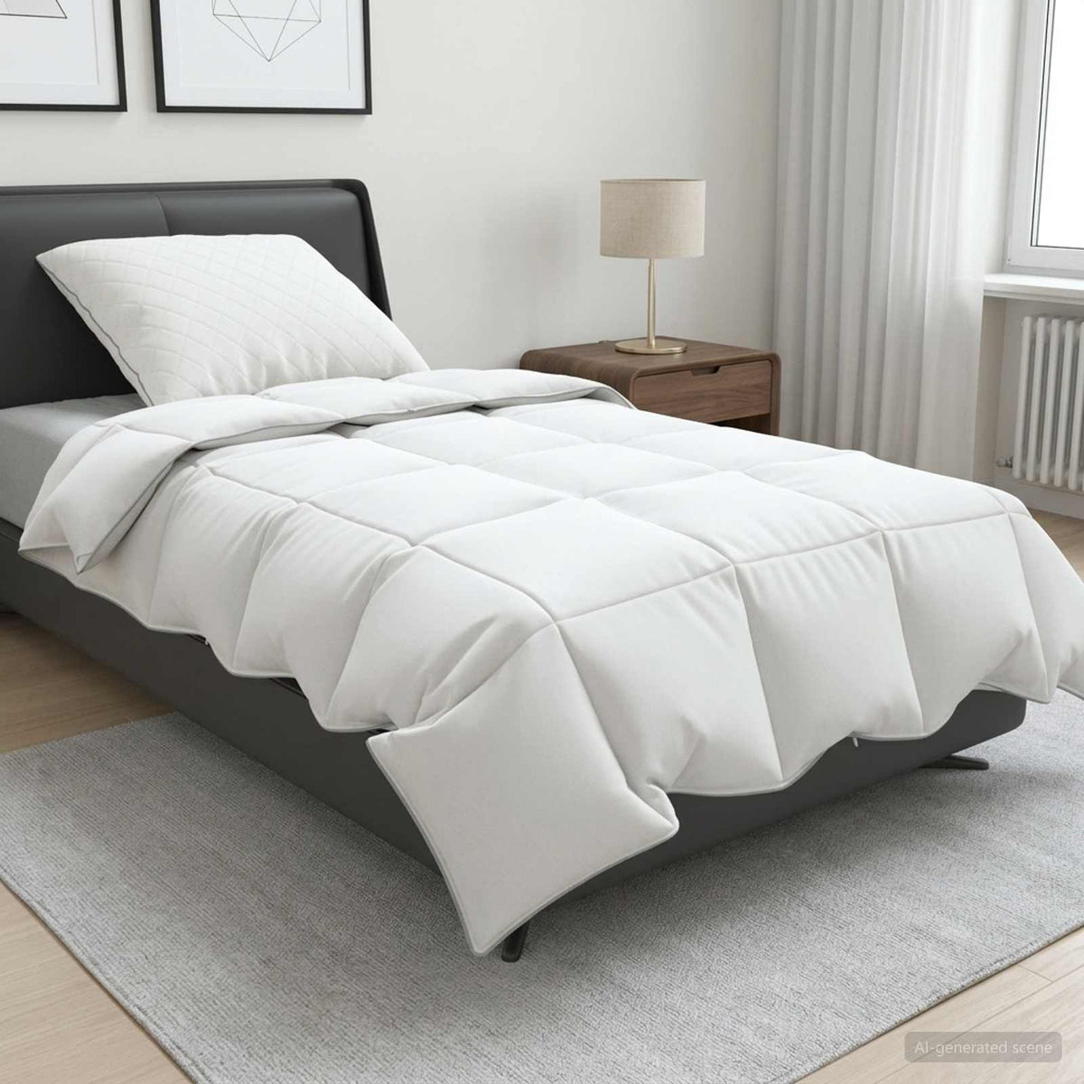 Vidaxl 90% ganzen dons dekbedset fulda 2 st 152 x 203 cm zomer 100 gsm