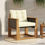 Vidaxl buiten midden sofa massief acaciahout en textilene naturel