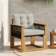 Vidaxl buiten midden sofa massief acaciahout en textilene naturel