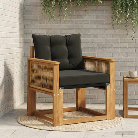 Vidaxl buiten midden sofa massief acaciahout naturel