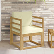 Vidaxl tuinbank polyester wit en crème