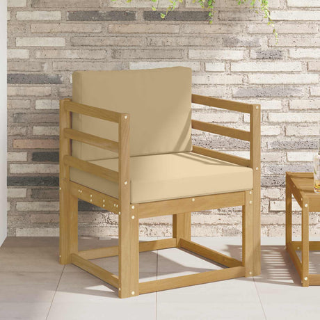 Vidaxl tuinbank polyester wit en beige