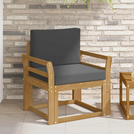 Vidaxl tuinbank polyester wit en anthraciet