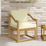Vidaxl tuinbank polyester wit en crème