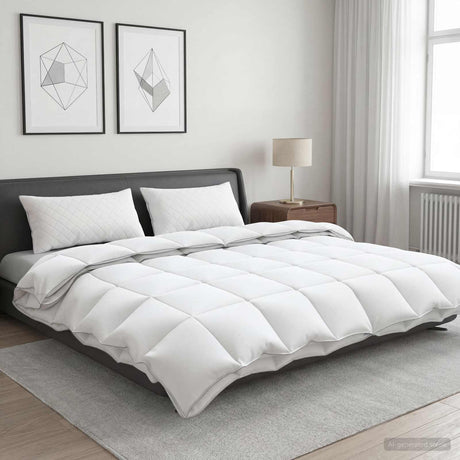 Vidaxl dekbed fulda 200 x 220 cm 4 seizoenen 310 gsm 90% gansendons