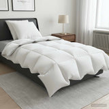 Vidaxl 90% ganzen dons dekbedset fulda 3 st 155 x 220 cm 210 gsm wit