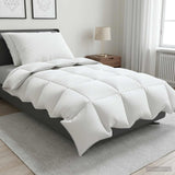 Vidaxl 90% ganzen dons dekbedset fulda 3 st 155 x 220 cm 210 gsm wit
