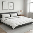 Vidaxl 90% ganzen dons dekbedset fulda 3 st 220 x 260 cm 210 gsm wit