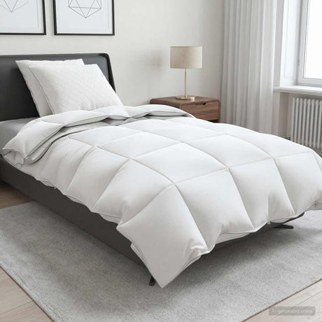 Vidaxl 90% ganzen dons dekbedset fulda 3 st 135 x 220 cm 310 gsm wit
