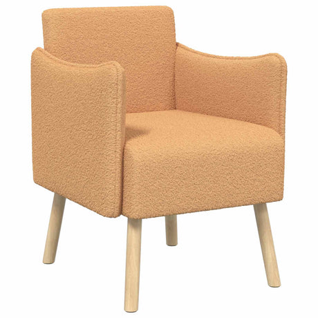 Vidaxl accentstoel beige bouclé