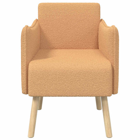 Vidaxl accentstoel beige bouclé