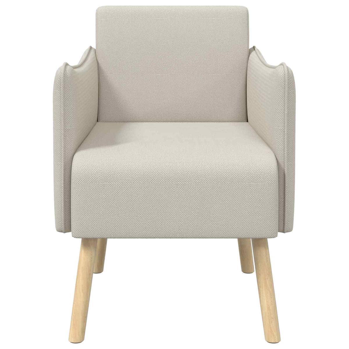Vidaxl accentstoel havermout korrelige velvet