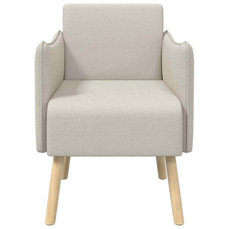 Vidaxl accentstoel havermout korrelige velvet